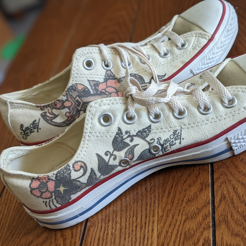 Rare Converse Chuck Taylor ALL Star Sailor Jerry